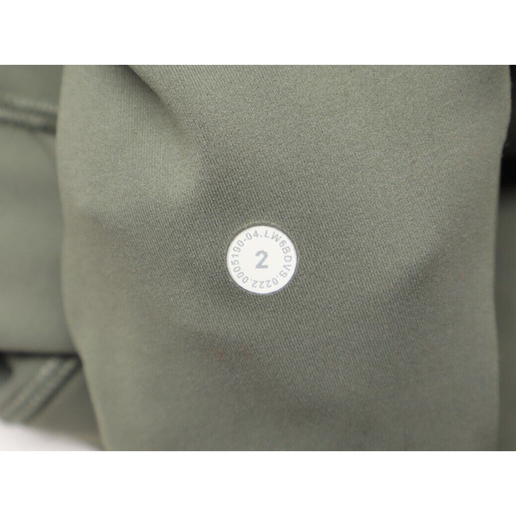 Lululemon Women's Invigorate High Rise Crop 23 Smoke Spruce Sz 2 - Picture 7 of 9